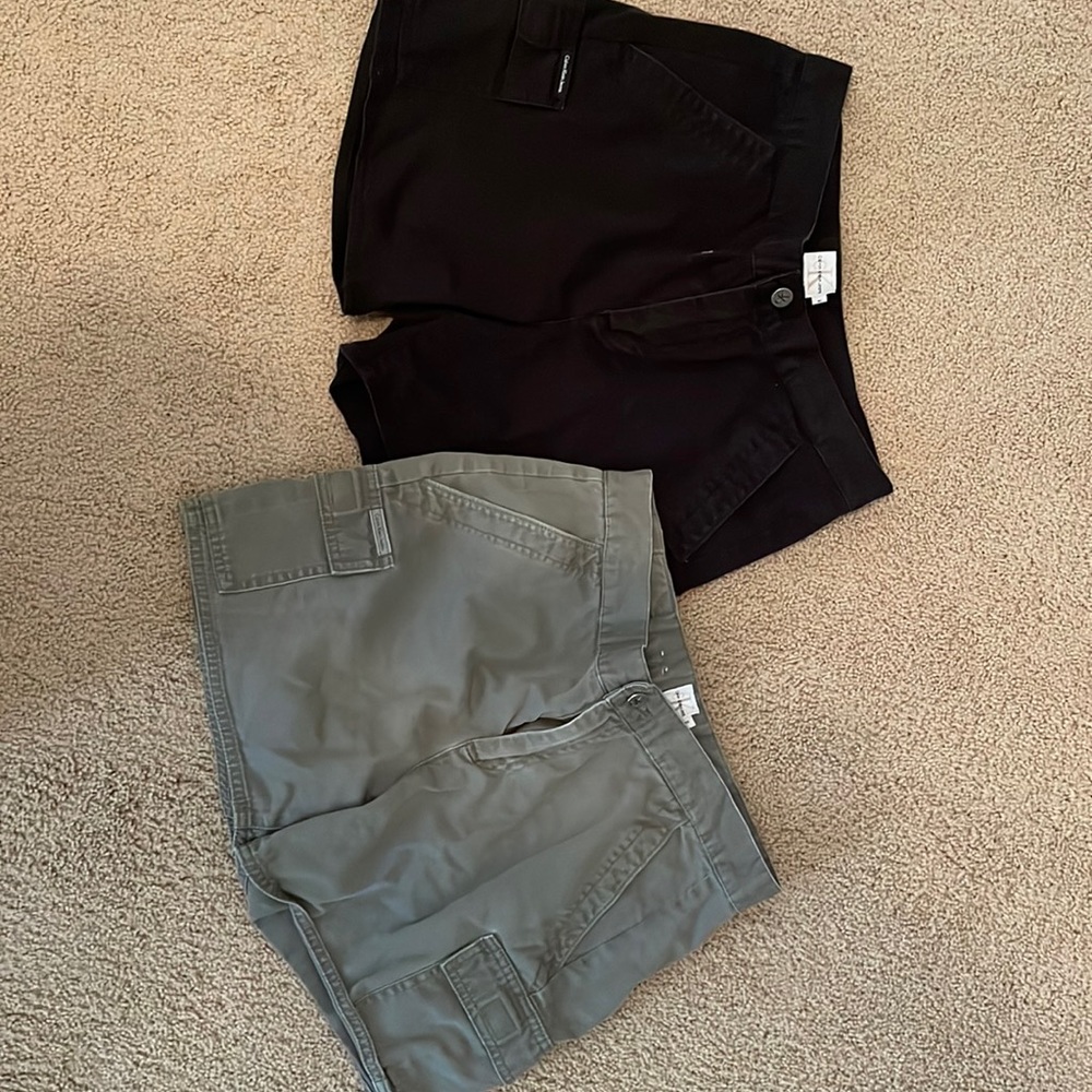 Calvin Klein shorts - black and Army Green